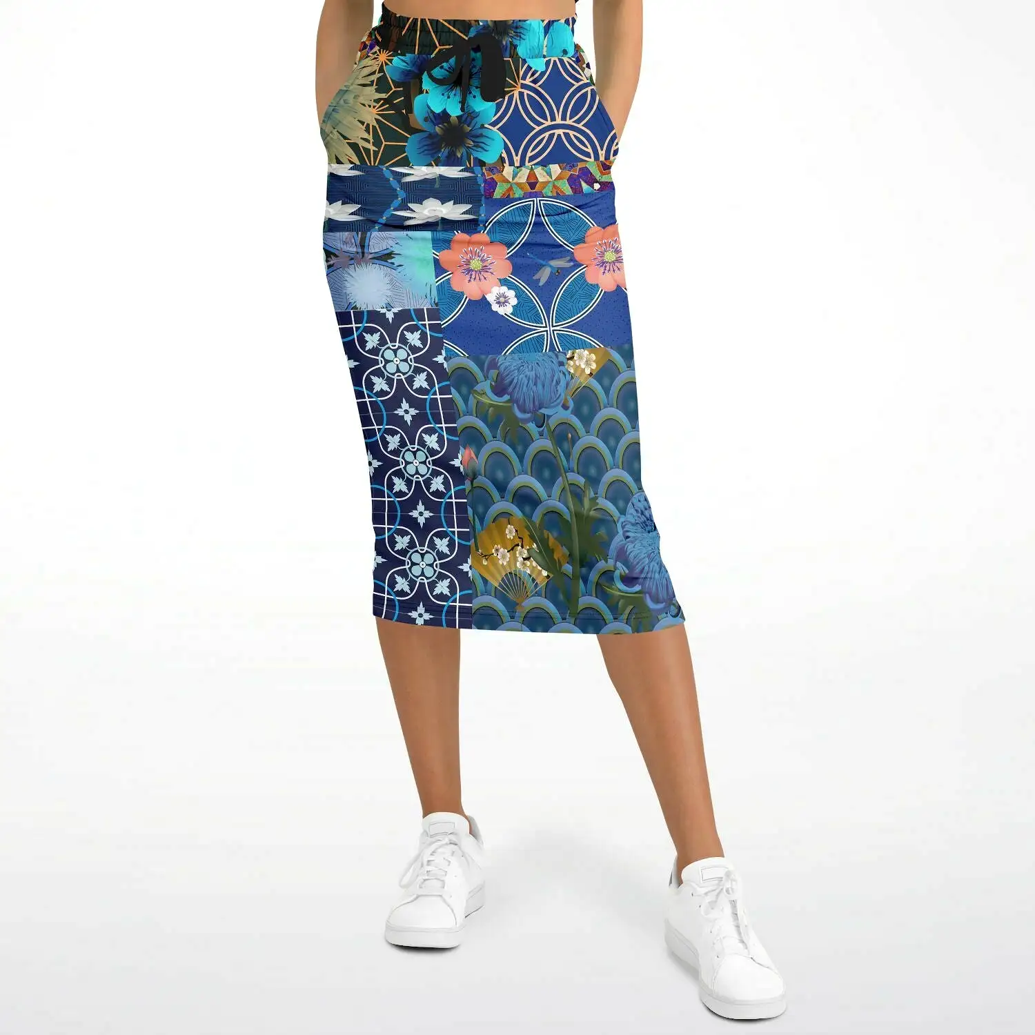 Dahlia Lama Eco-Poly Long Pocket Skirt