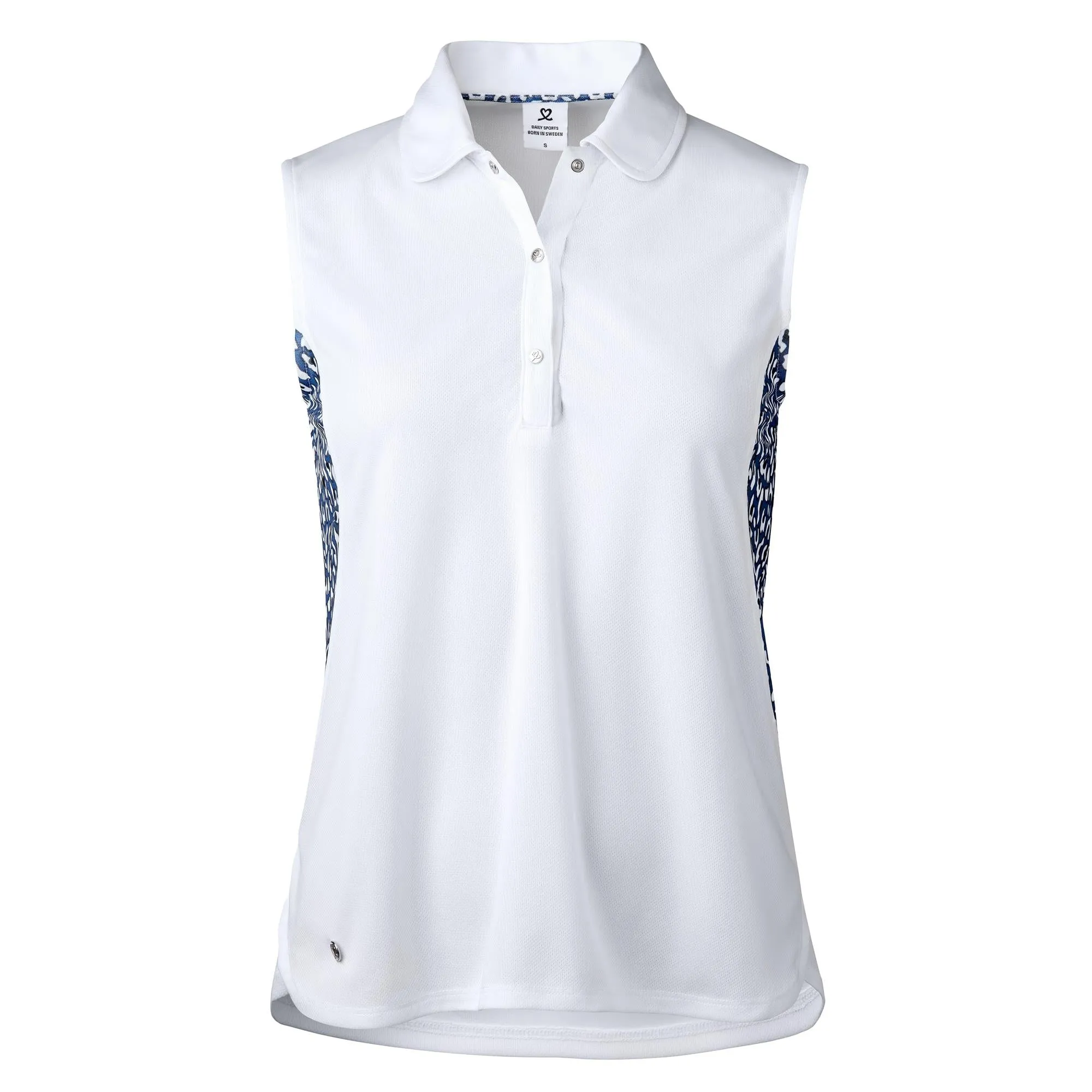 Daily Sports Bess Sleeveless Polo Shirt White