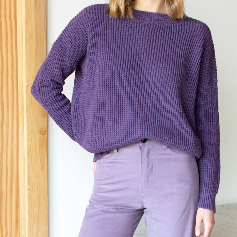 Daily Sweater in Purple Twilight Organic