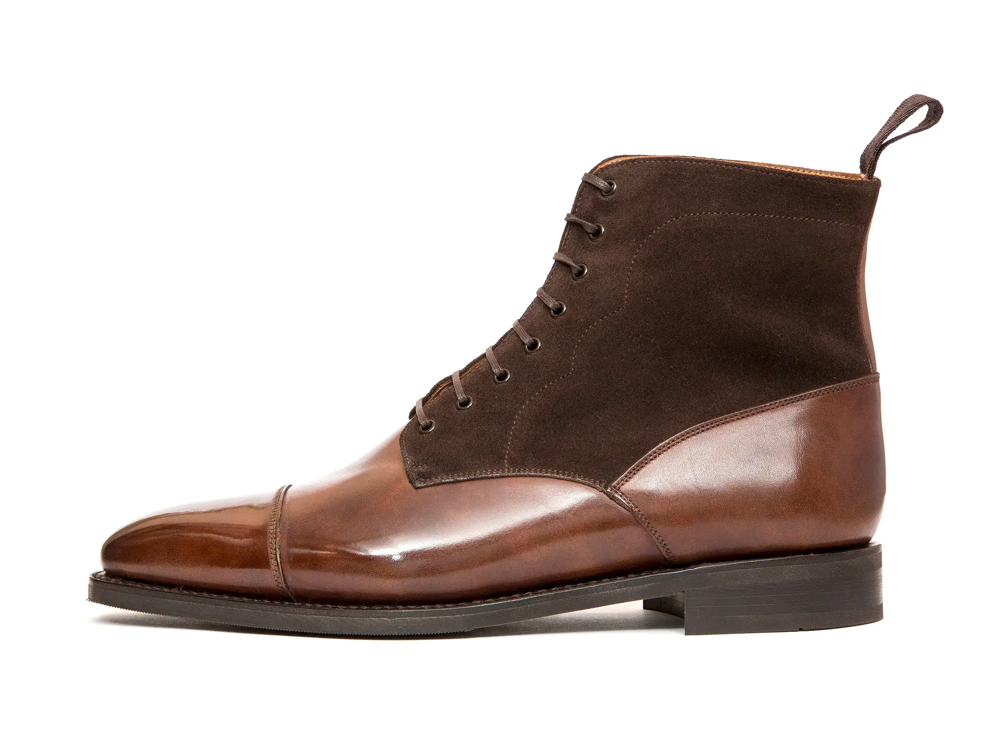 Delridge - MTO - Walnut Museum Calf / Bitter Chocolate Suede - LPB Last - City Rubber Sole