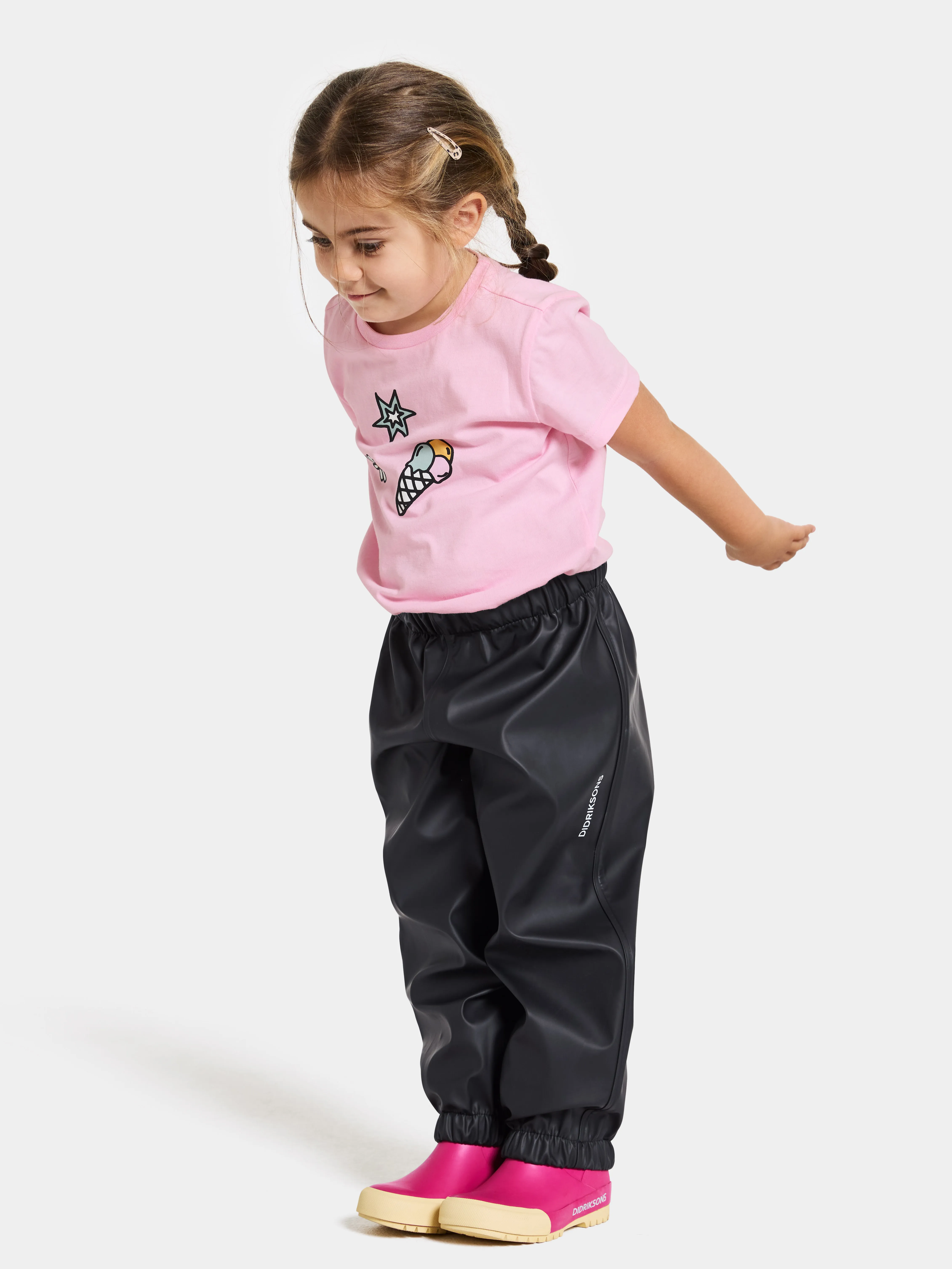 Didriksons Kids' Midjeman Pants 6 Black | Buy Didriksons Kids' Midjeman Pants 6 Black here | Outnorth