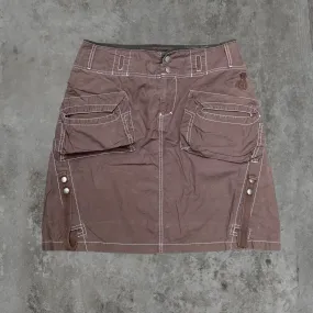 DIESEL BROWN CARGO POCKET SKIRT