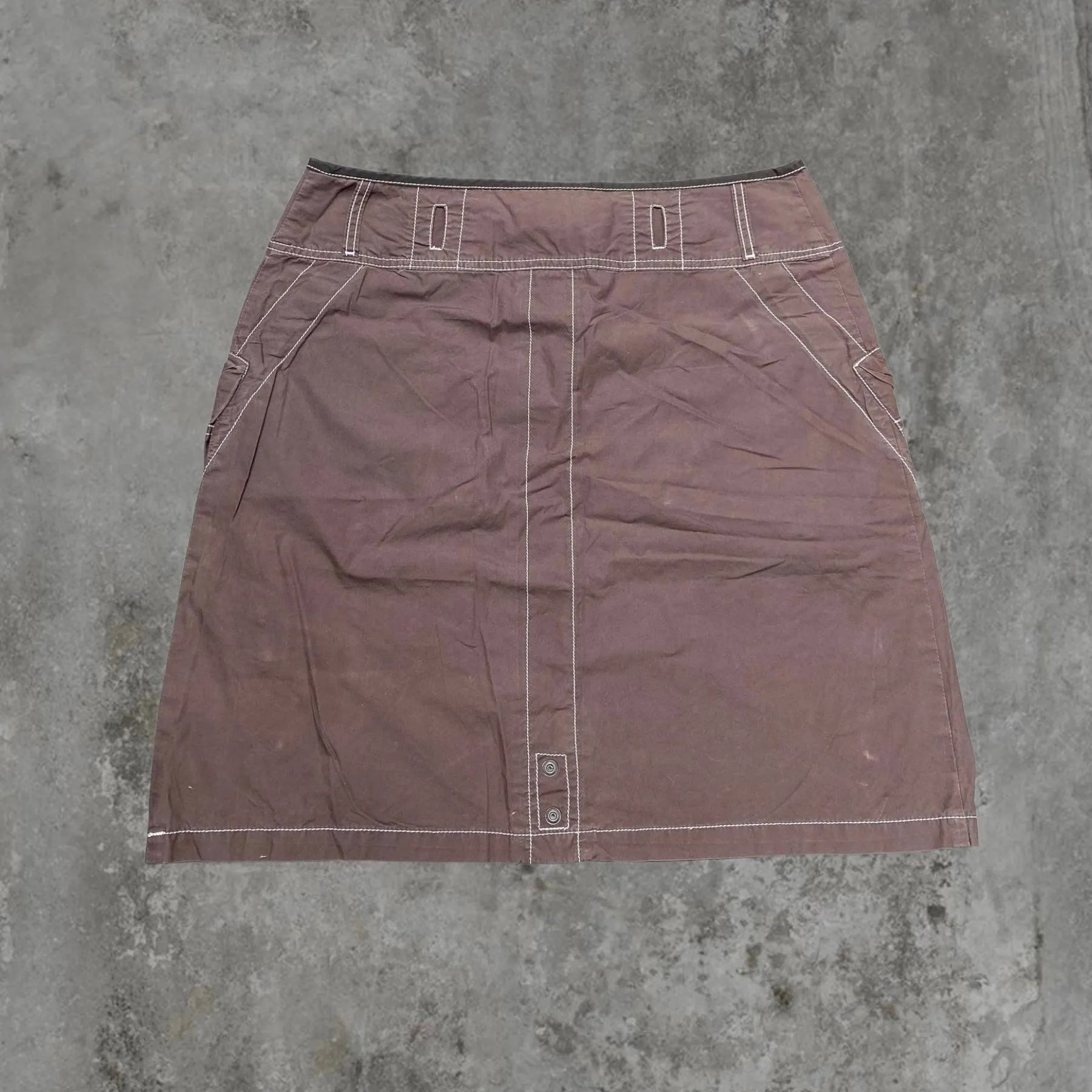 DIESEL BROWN CARGO POCKET SKIRT