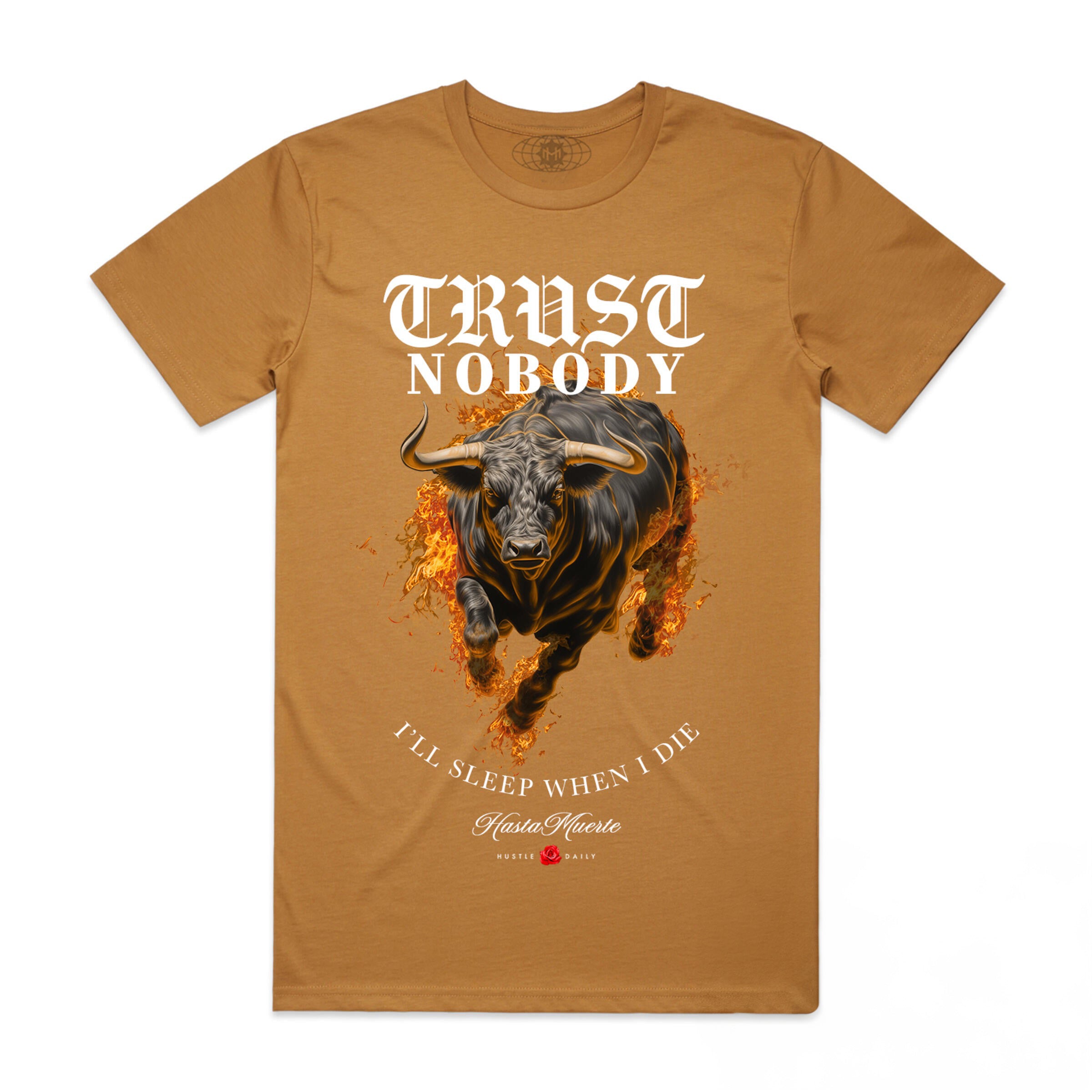 FIRE BULL TEE CAMEL