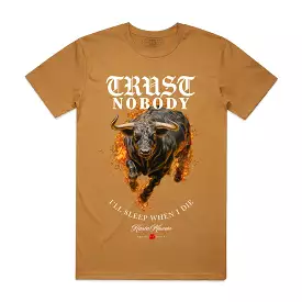 FIRE BULL TEE CAMEL