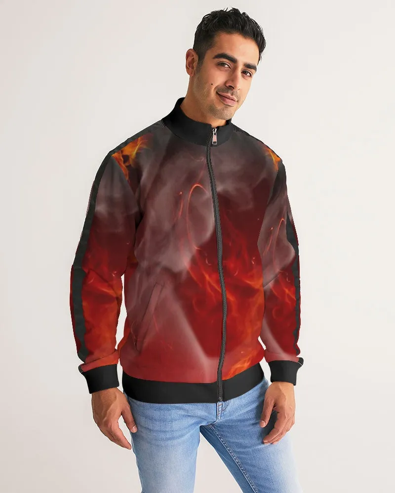 fire1 composition Men's Stripe-Sleeve Track Jacket