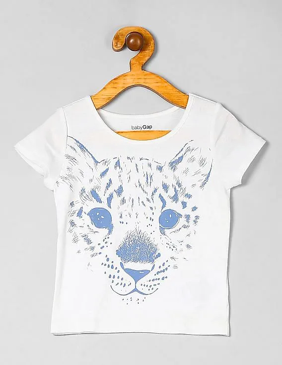 GAP Girls White Graphic Tee