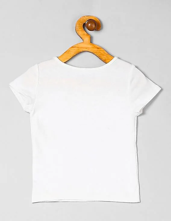 GAP Girls White Graphic Tee