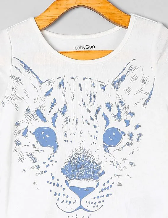 GAP Girls White Graphic Tee