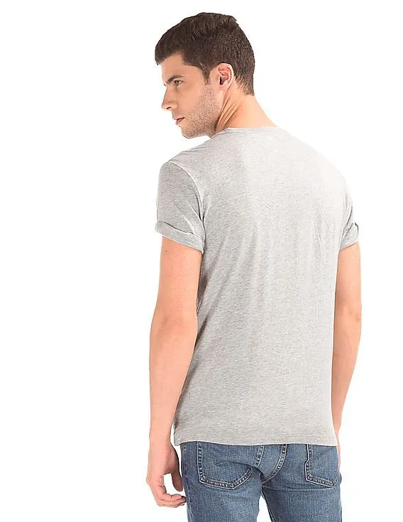 GAP Men Grey Faded Union Jack Graphic Tee