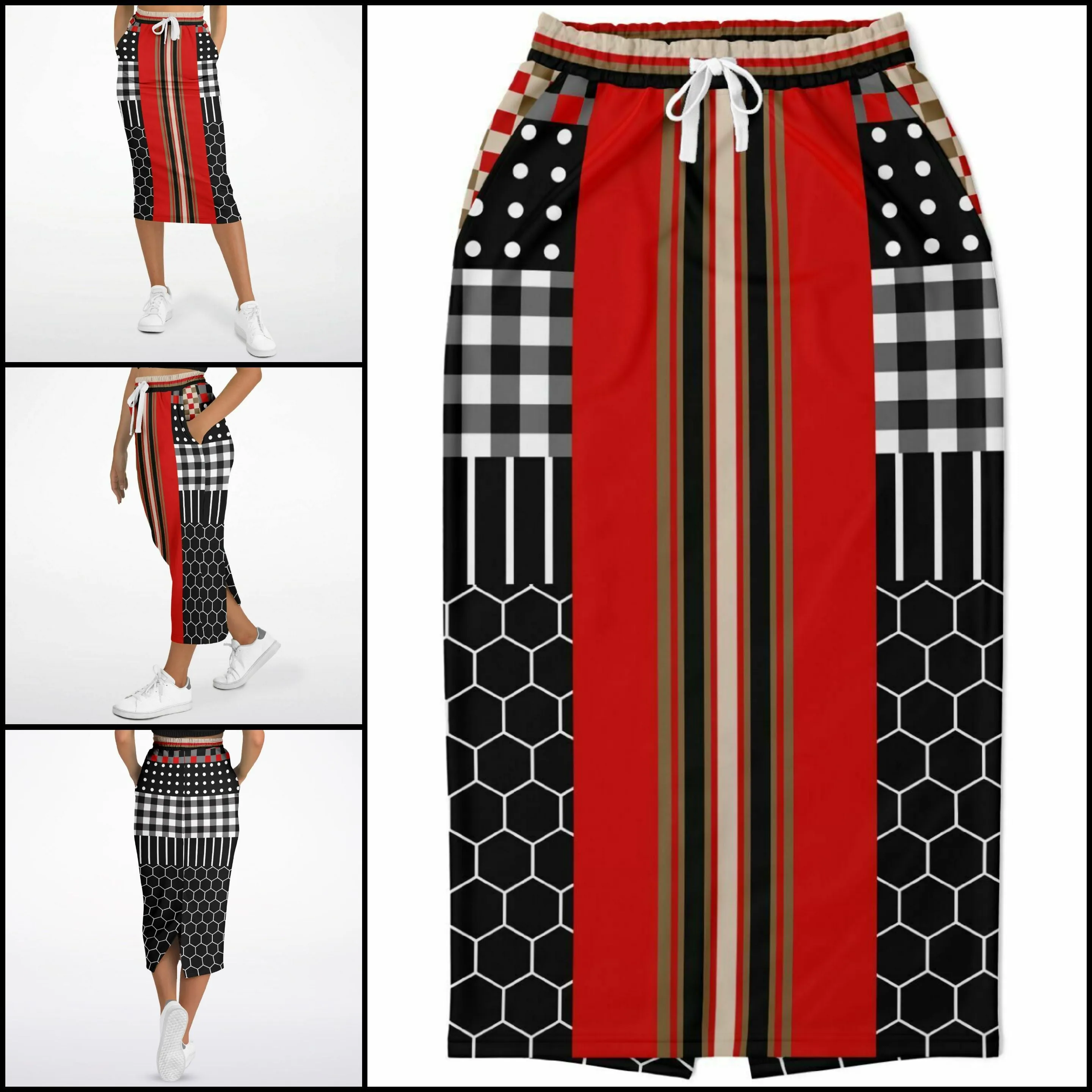 Gold Line Red DLX Eco-Poly Long Pocket Skirt