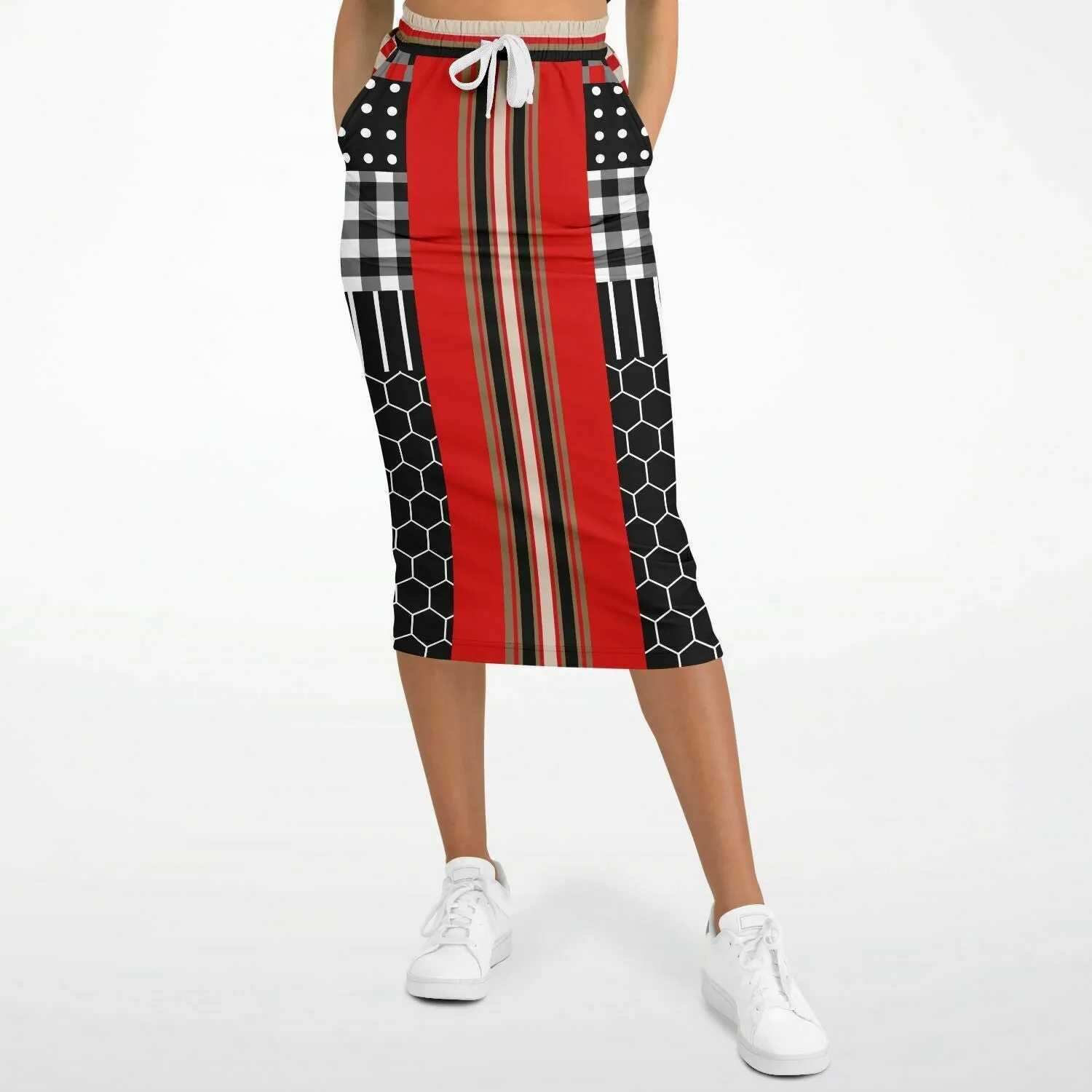 Gold Line Red DLX Eco-Poly Long Pocket Skirt