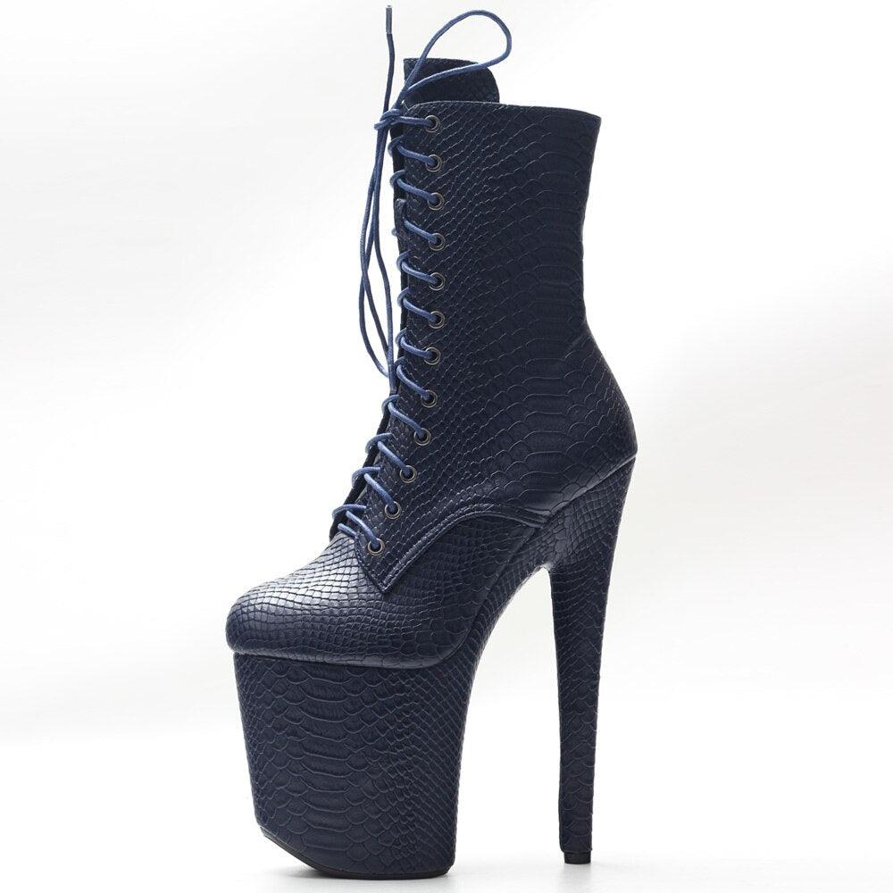 Gothic Fetish Pole Dancer Stripper Clubwear Sexy High Heel Ankle Boots