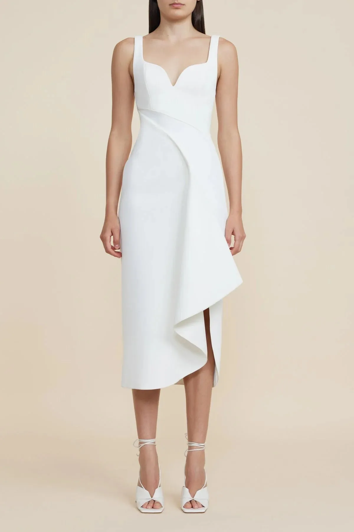 Gowrie Midi Dress in Ivory