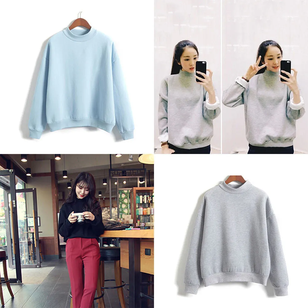 Harajuku sweatshirt women korean style St  Collar cute kawaii hoodies M L XL 2XL SM6