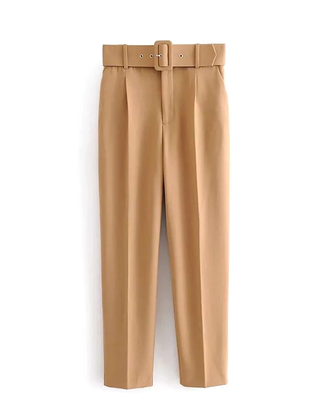 High Waisted Office Style Slim Pants