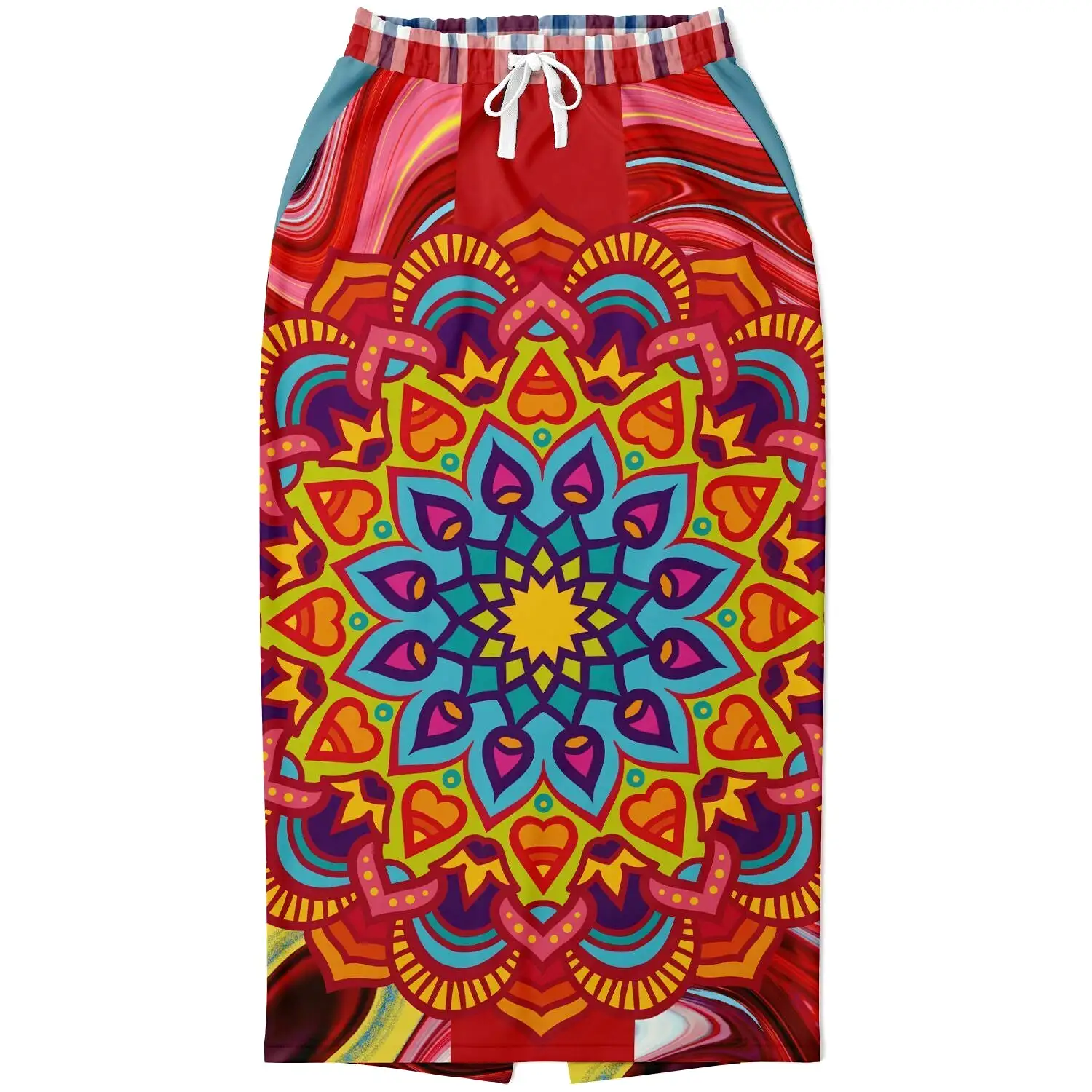 Hippy-Dippy Mandala Long Pocket Skirt