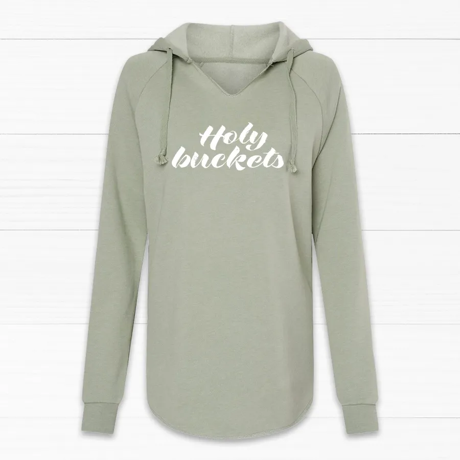 Holy Buckets Women's V-Neck Hoodie