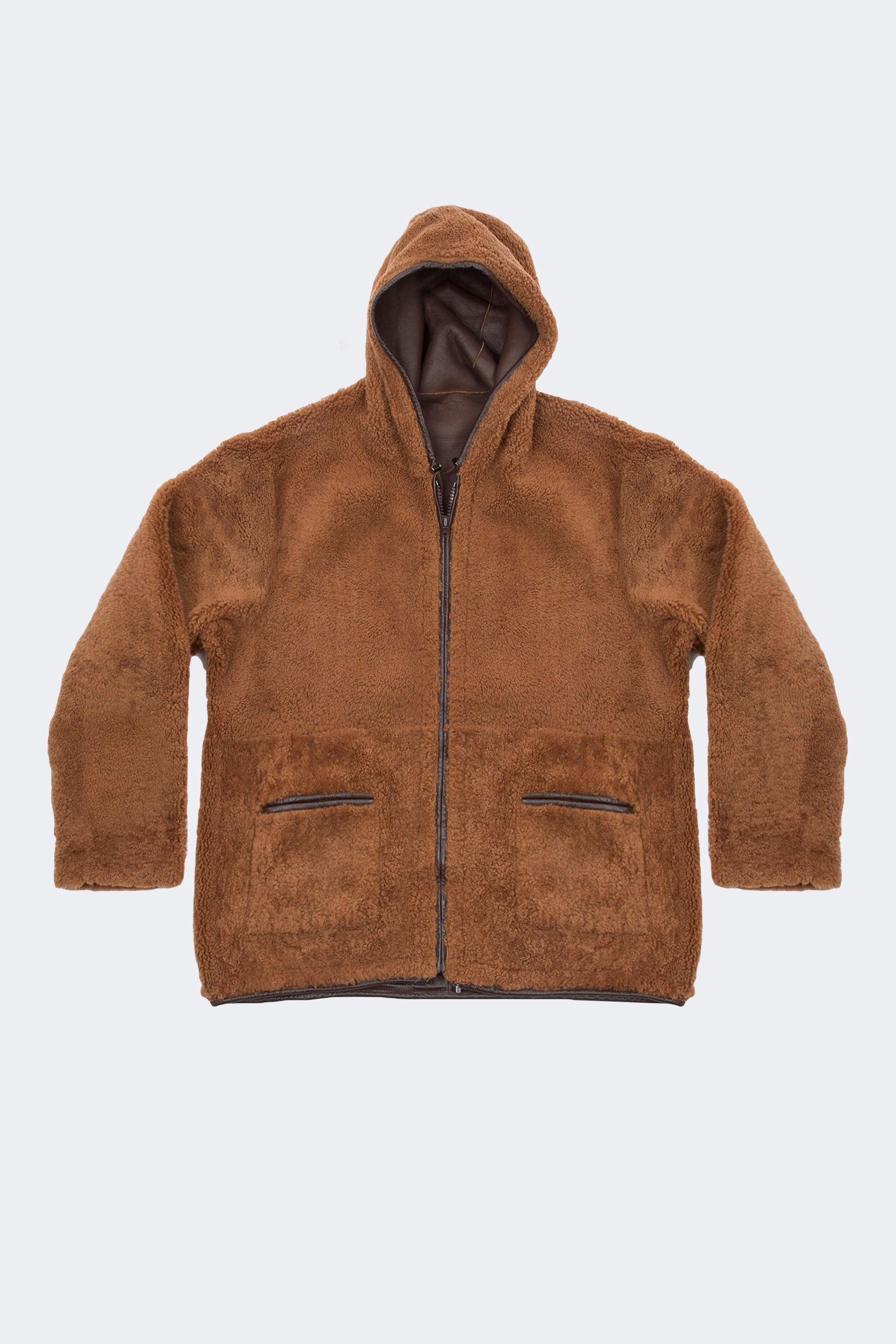 Hooded Sheepskin Jacket