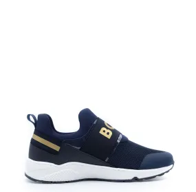 Hugo Boss Navy and Gold Elastic Sneaker