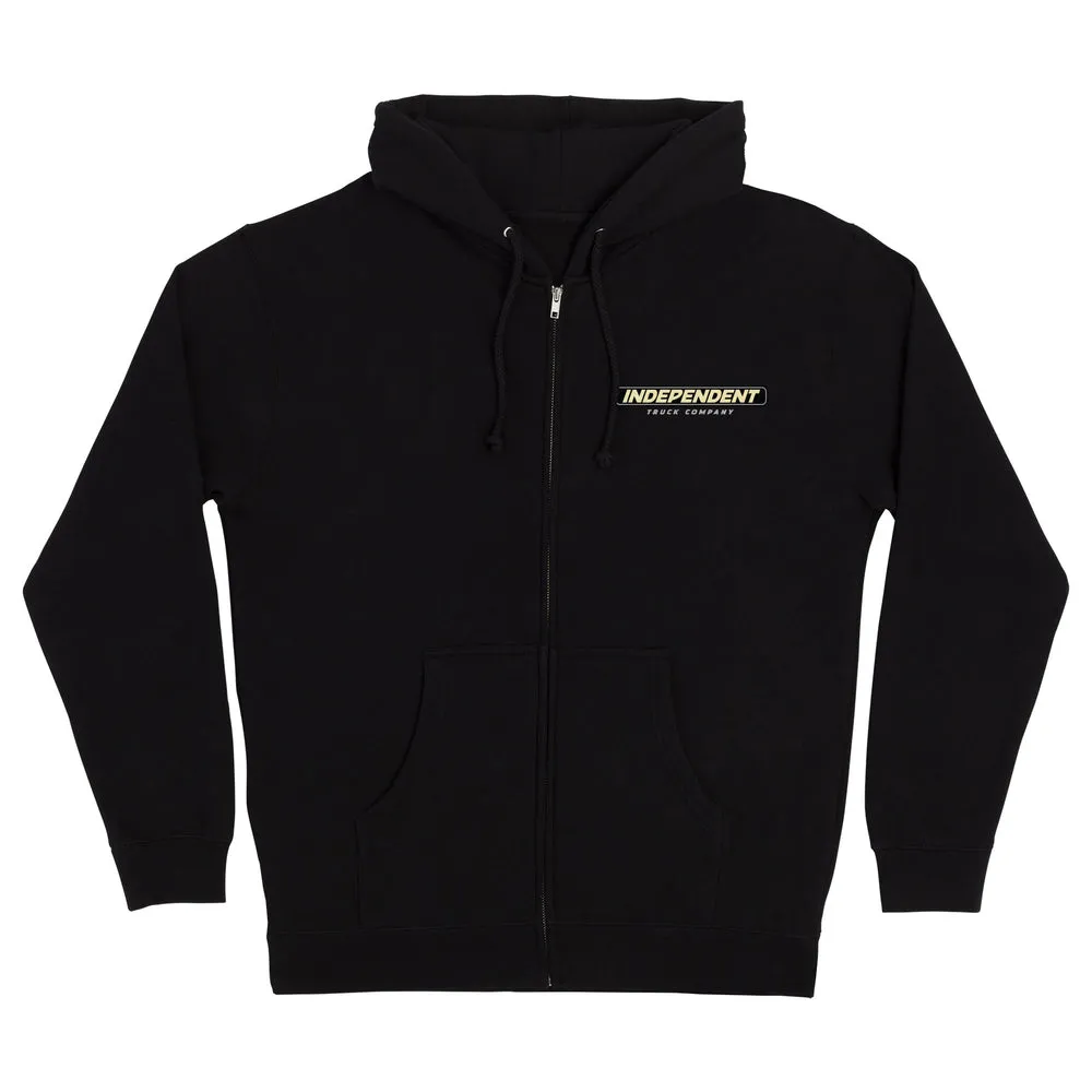 INDEPENDENT SPEED SNAKE ZIP HOODED HEAVYWEIGHT SWEATSHIRT (44252455)