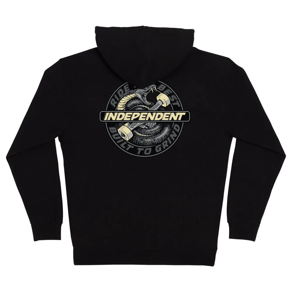 INDEPENDENT SPEED SNAKE ZIP HOODED HEAVYWEIGHT SWEATSHIRT (44252455)