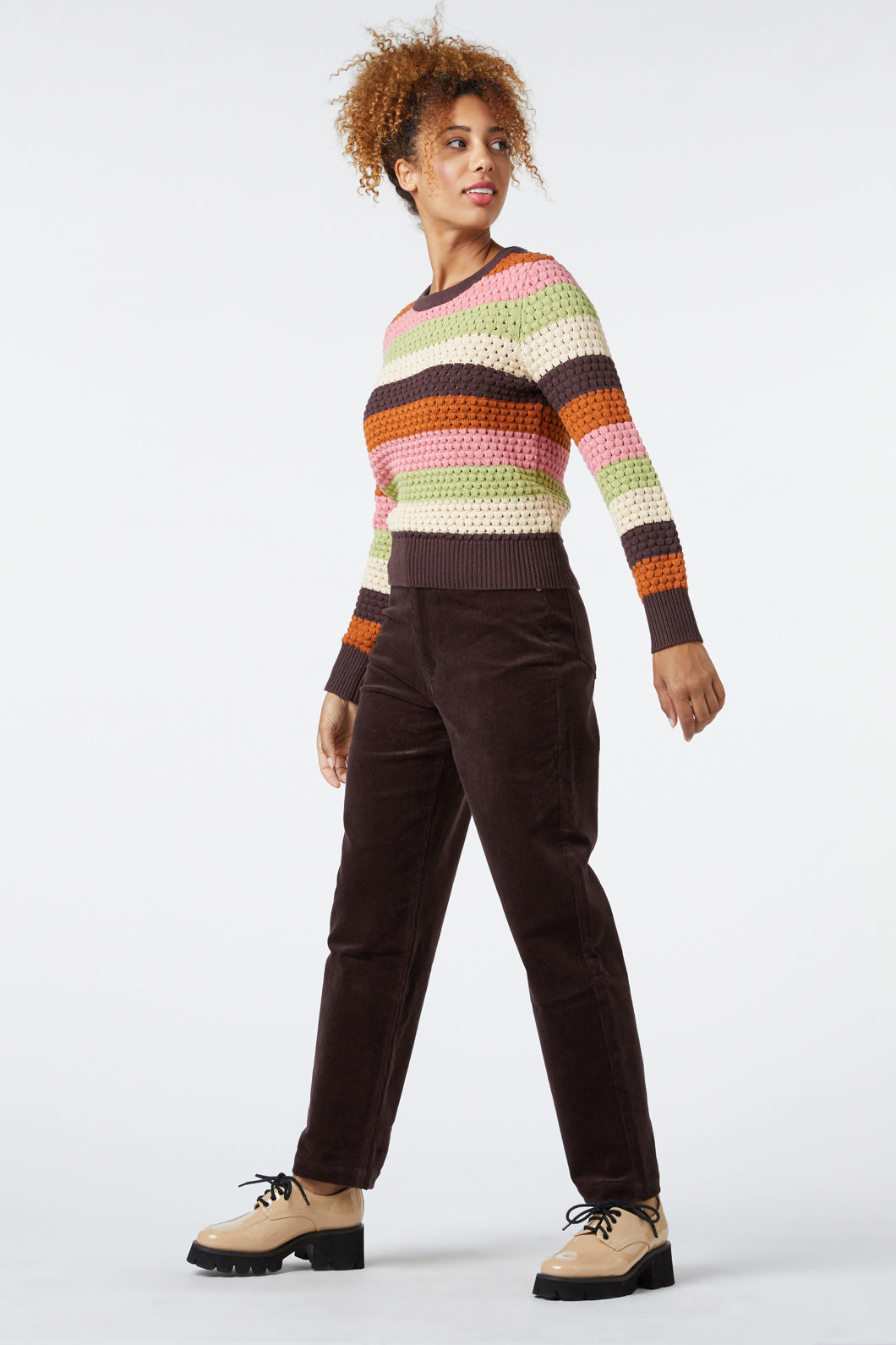 Indie Stripe Knit Sweater