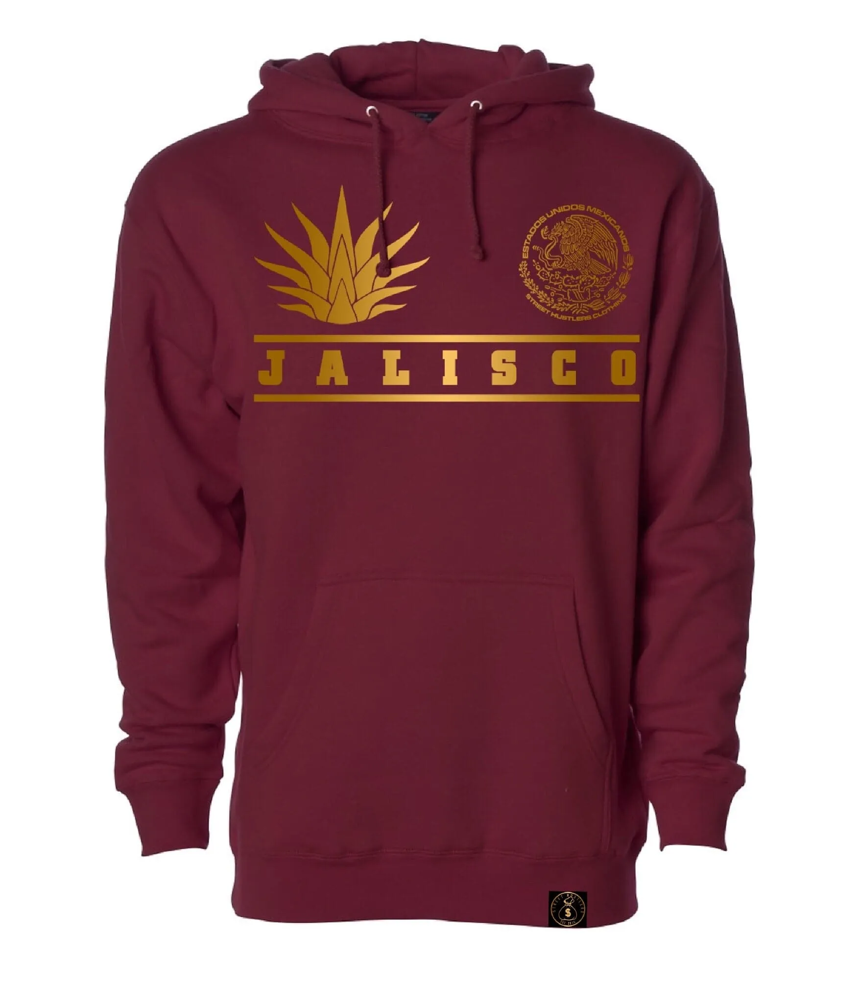 JALISCO AGAVE CLASSIC MAROON HOODIE