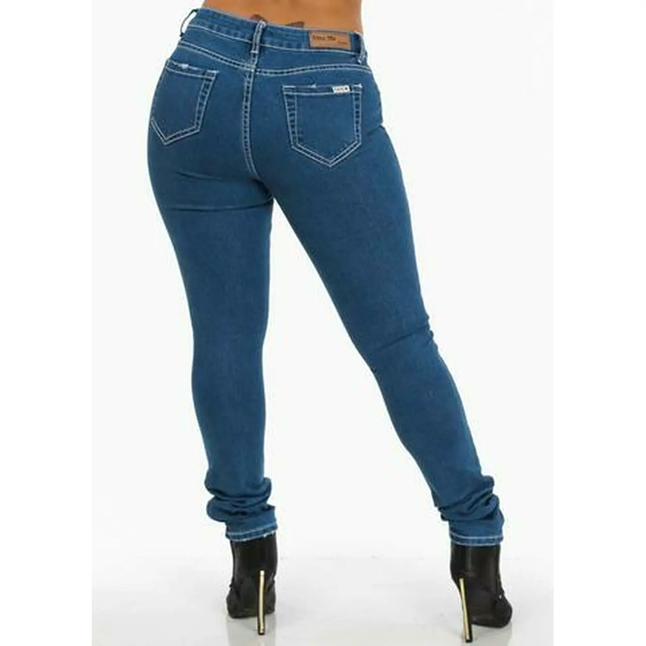 Juniors denim high waist stretch skinny jeans