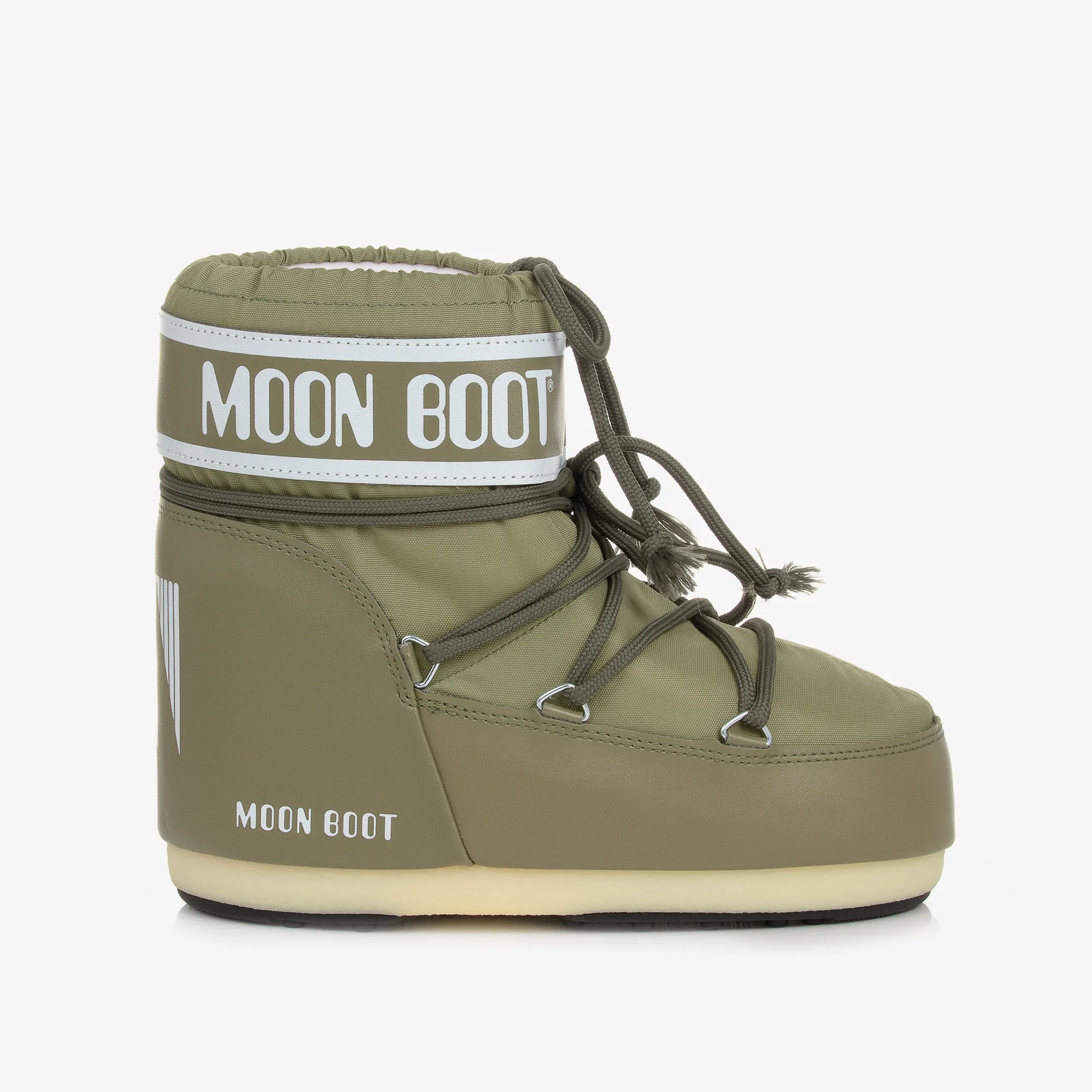 Khaki Green Icon Short Snow Boots