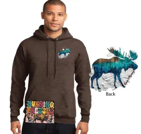 Lander, WY Moose Hoodie