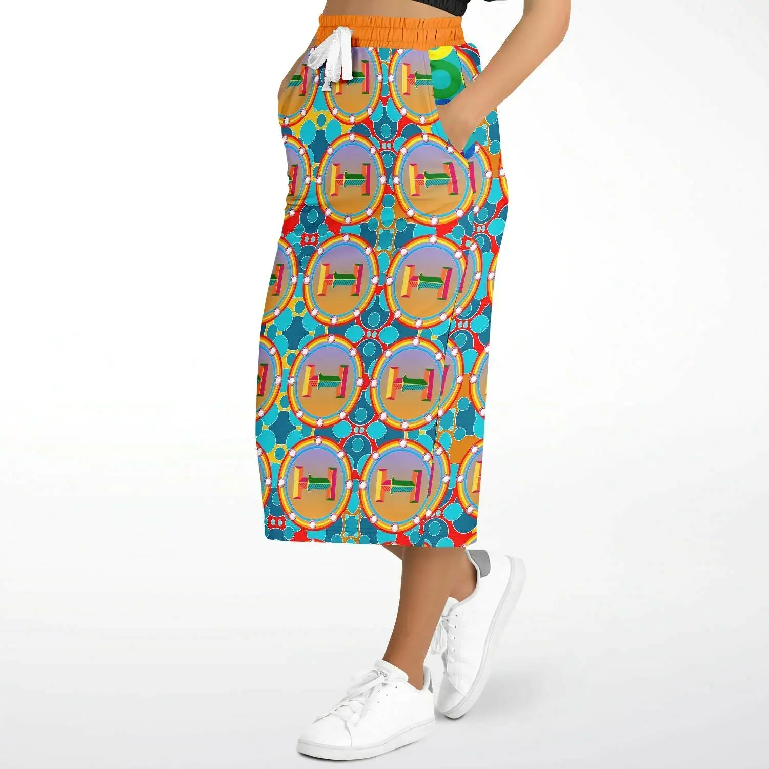 Life on Mars Eco-Poly Long Pocket Skirt