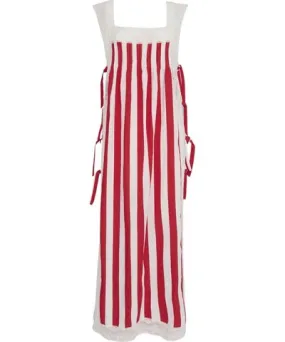 Loretta Caponi Women's Fiocchini Dress In Strawberry Stripes