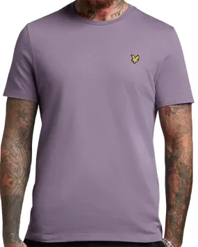 Lyle and Scott Mens Plain T Shirt Billboard Purple