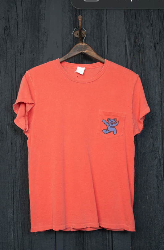 MADEWORN GRATEFUL DEAD POCKET TEE CHERRY