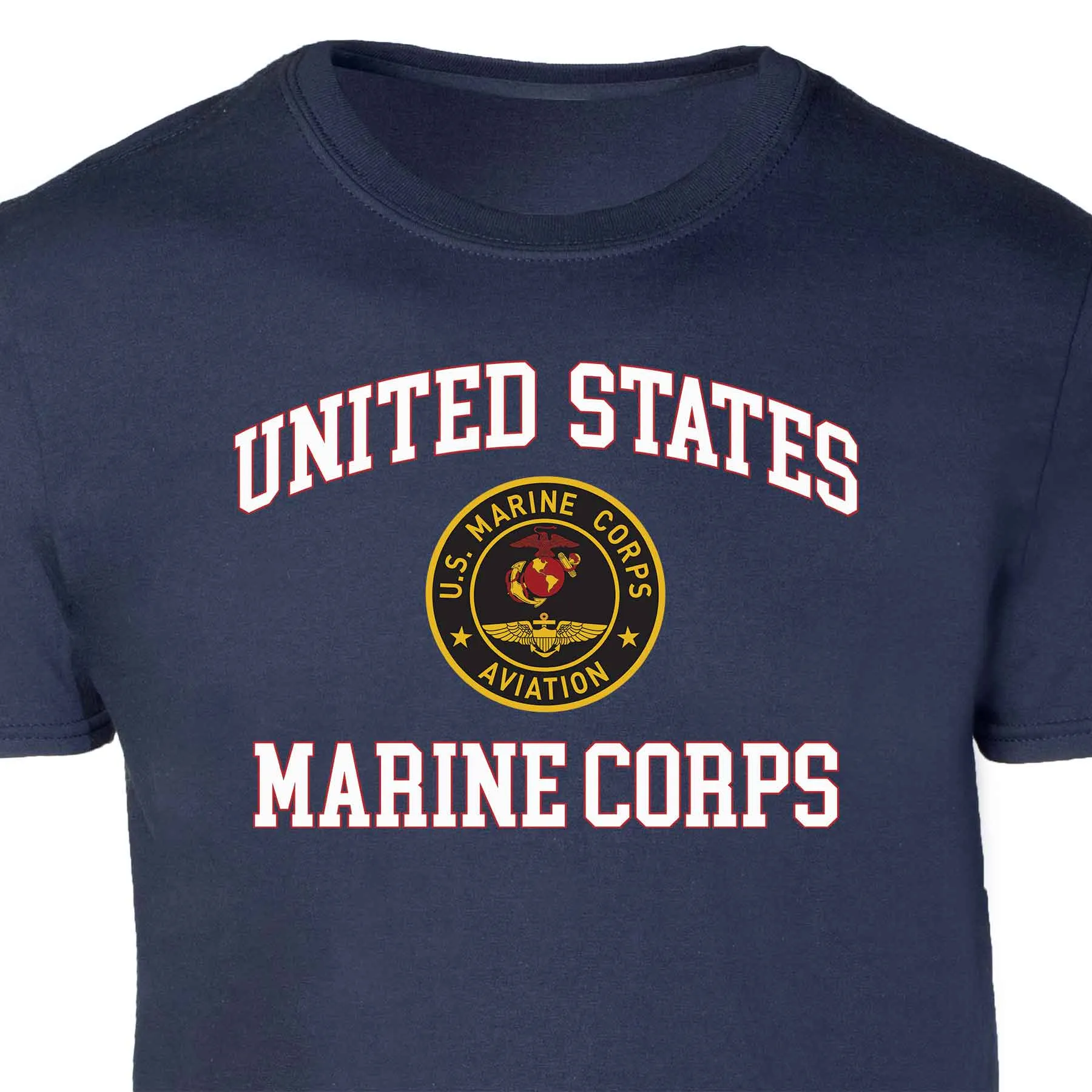 Marine Corps Aviation USMC Patch Graphic T-shirt