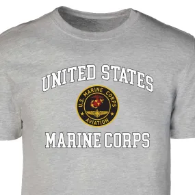 Marine Corps Aviation USMC Patch Graphic T-shirt