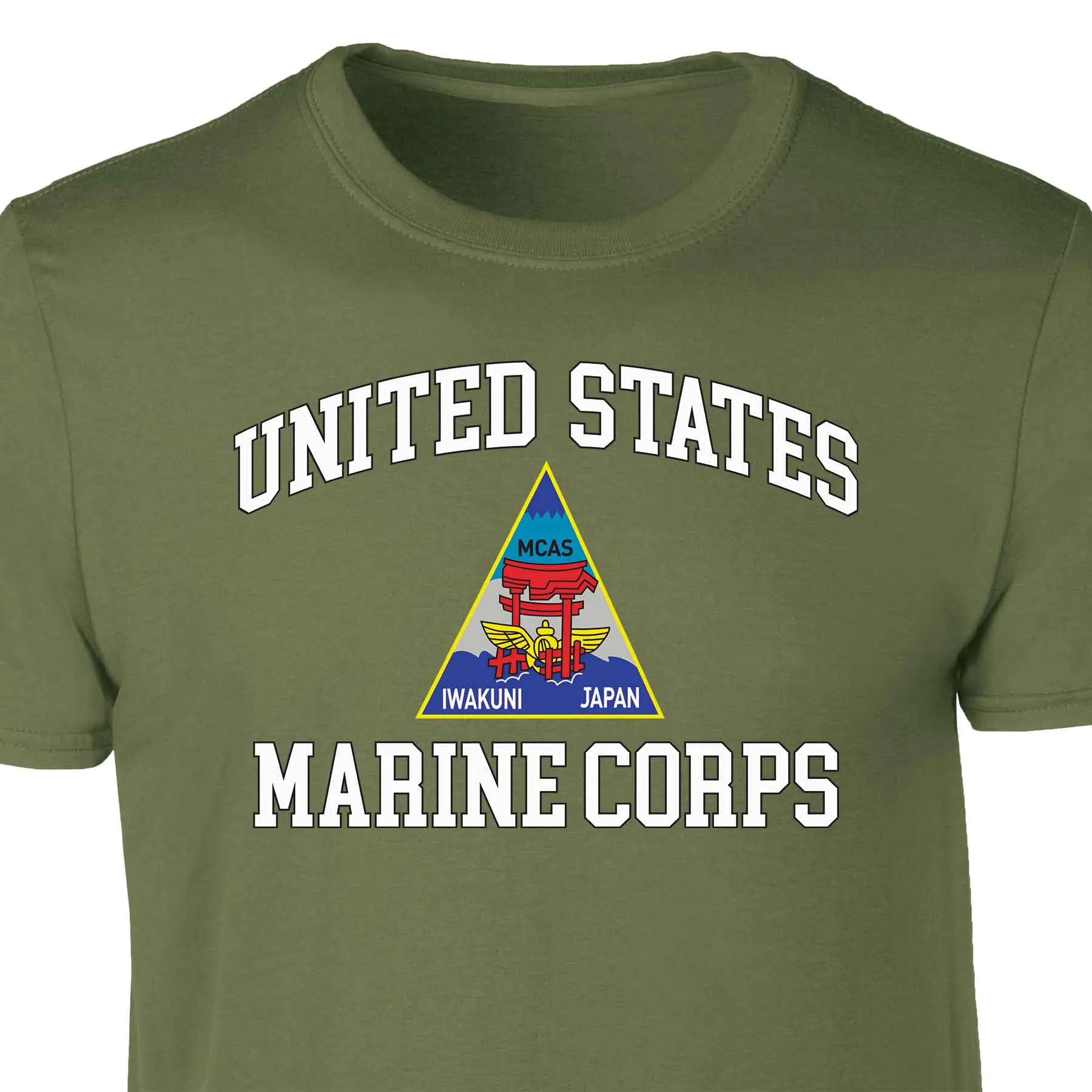 MCAS Iwakuni USMC Patch Graphic T-shirt