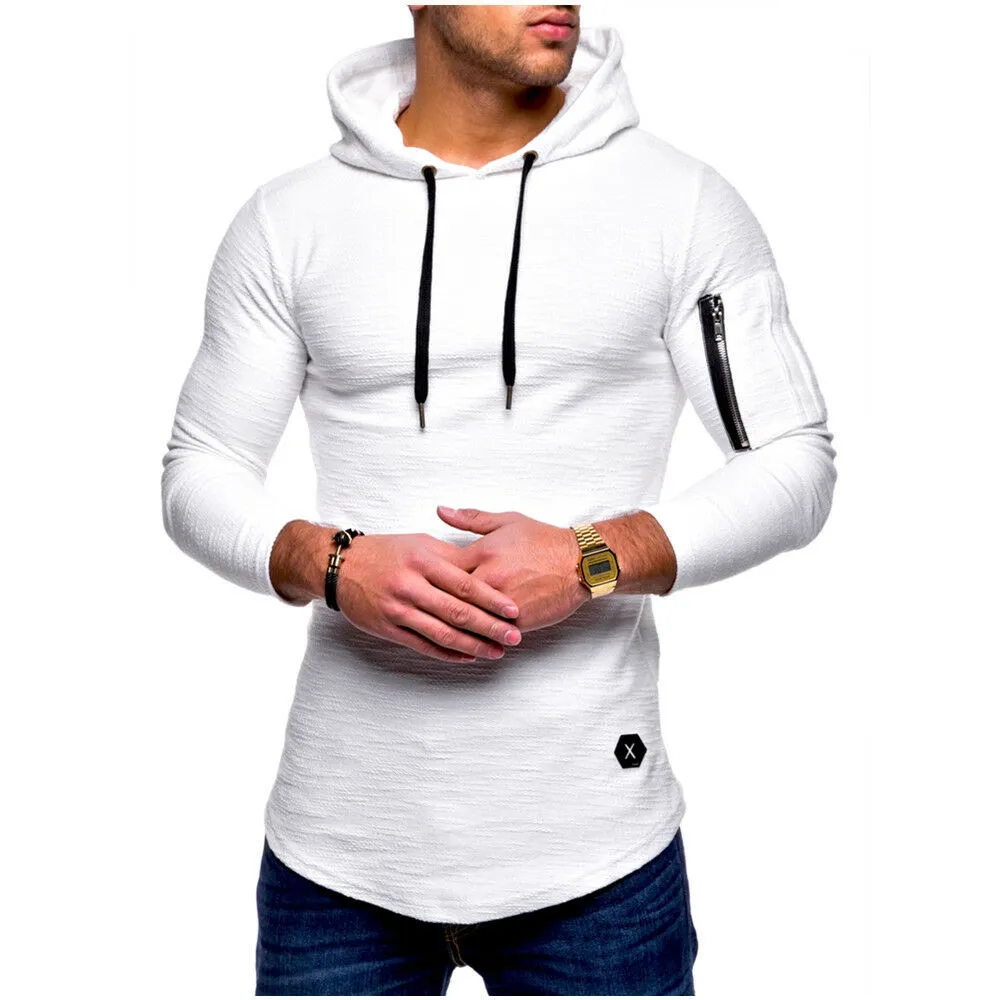 Men Athletic Gym Muscle Hoodies