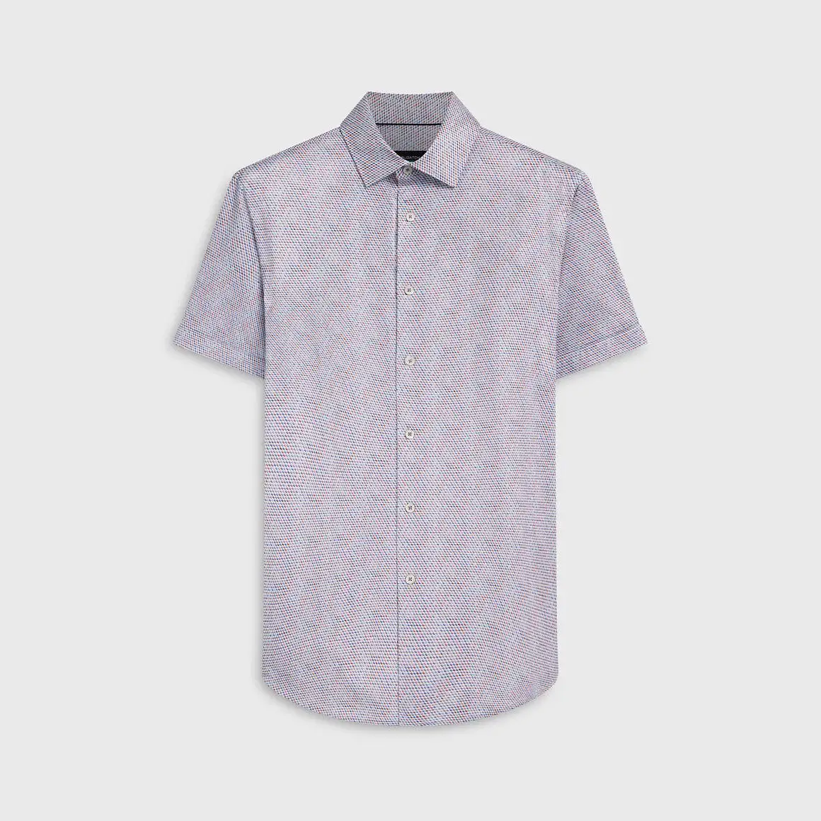 Men's Bugatchi | Miles Honeycomb Print  OoohCotton® | Navy