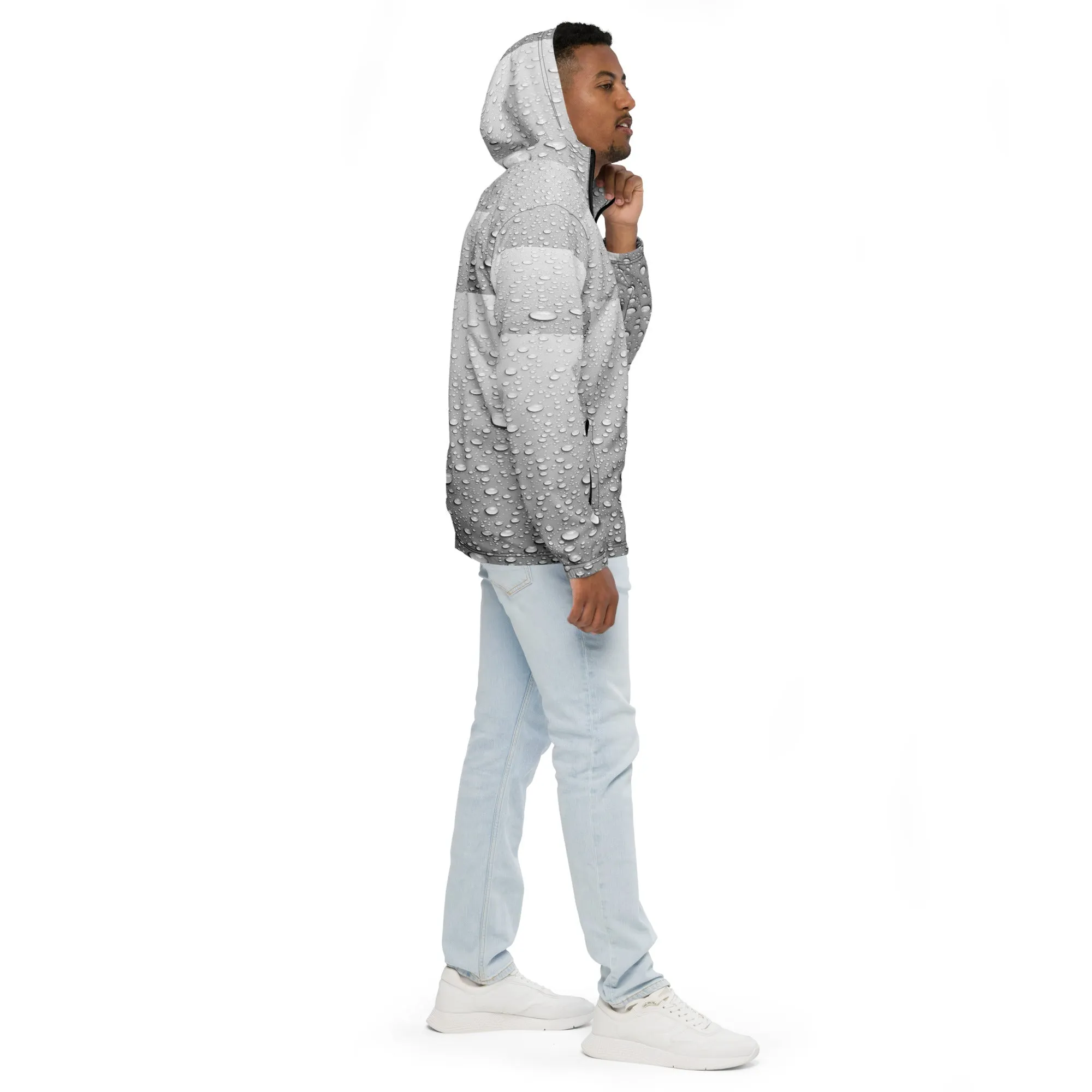 Men’s windbreaker with drops