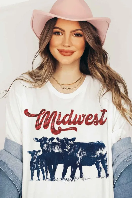 MIDWEST CATTLE GRAPHIC T-SHIRT