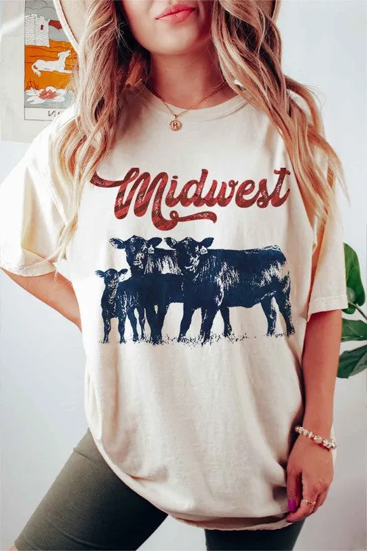 MIDWEST CATTLE GRAPHIC T-SHIRT