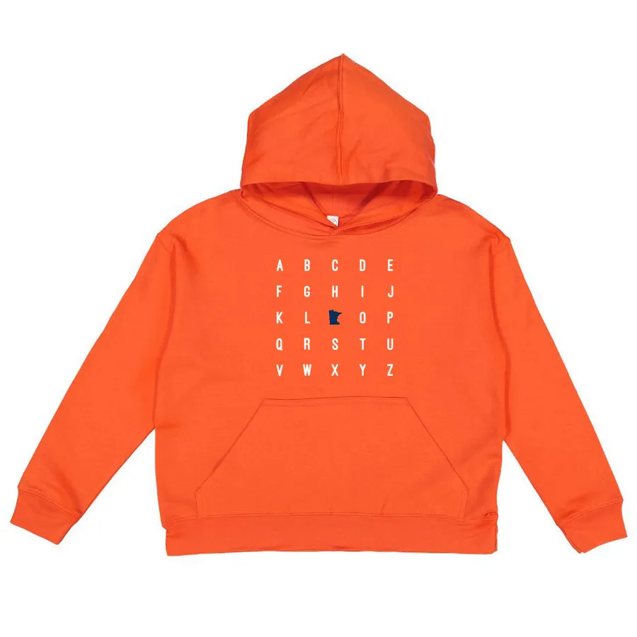 MN Alphabet Kid's Lightweight Hoodie