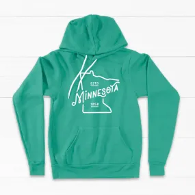 MN Outline Unisex Lightweight Hoodie