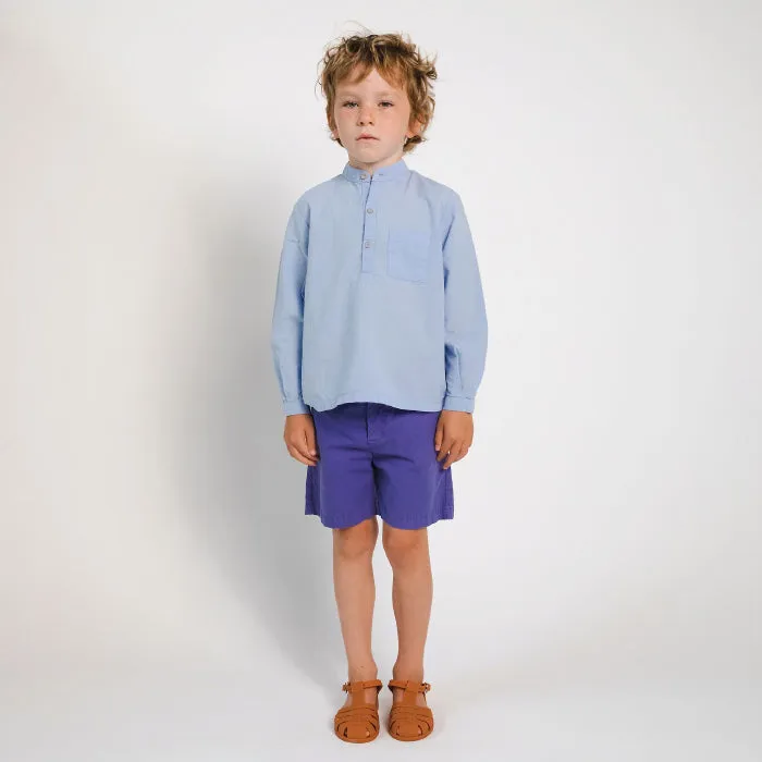 Morley Child Boy Sail Shirt Pica Heron Blue