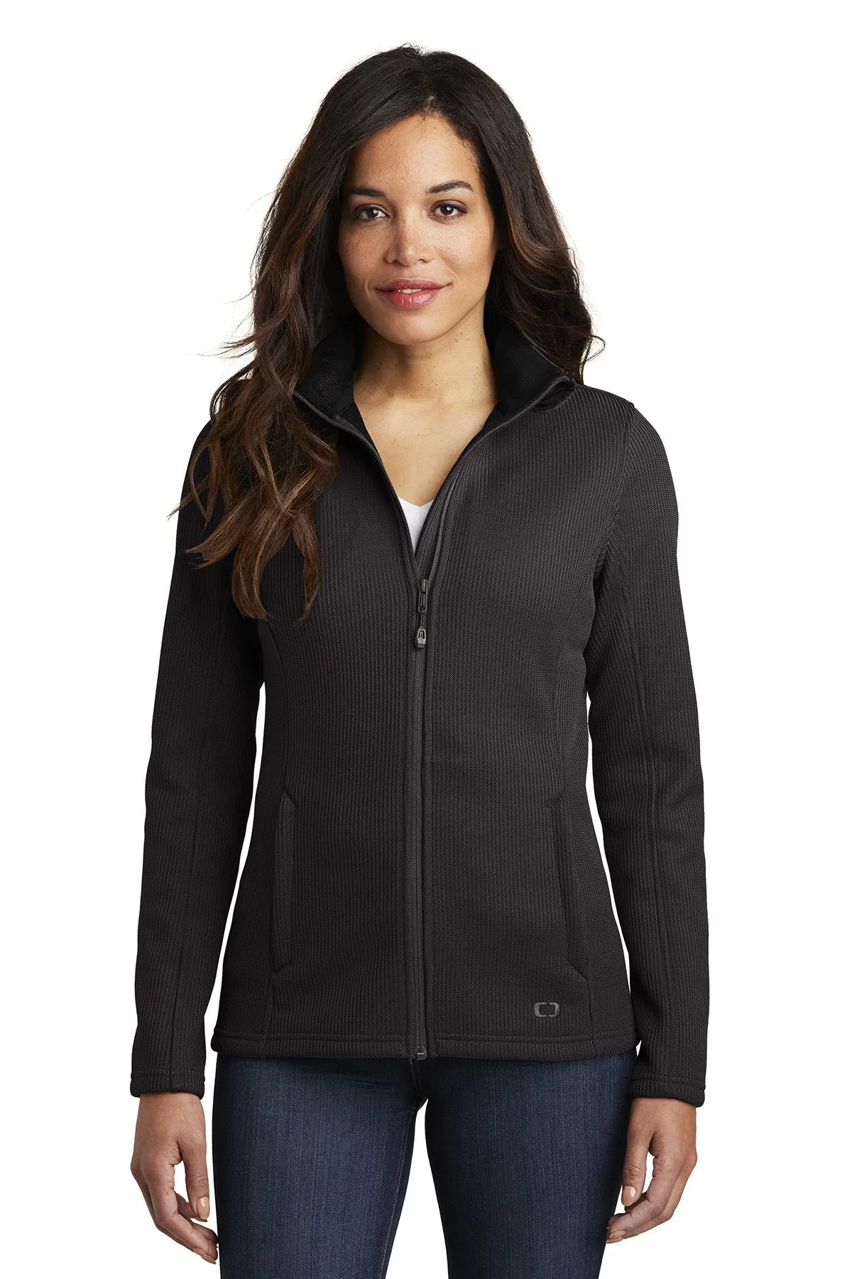 OGIO Ladies Grit Fleece Jacket LOG727 Blacktop