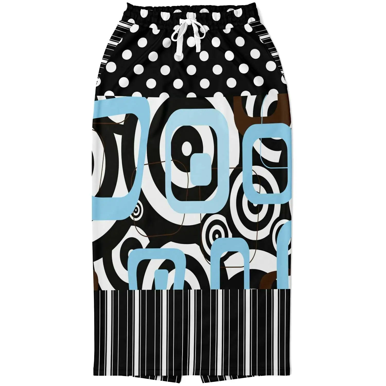 Pacific Palisades Geo Swirl Eco-Poly Long Pocket Skirt