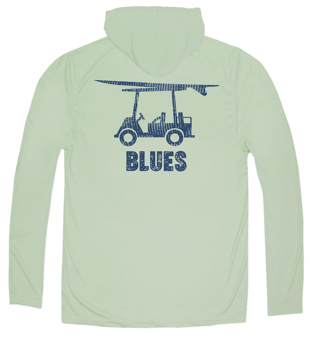 Performance Long Sleeve Blues Hoodie - Sage