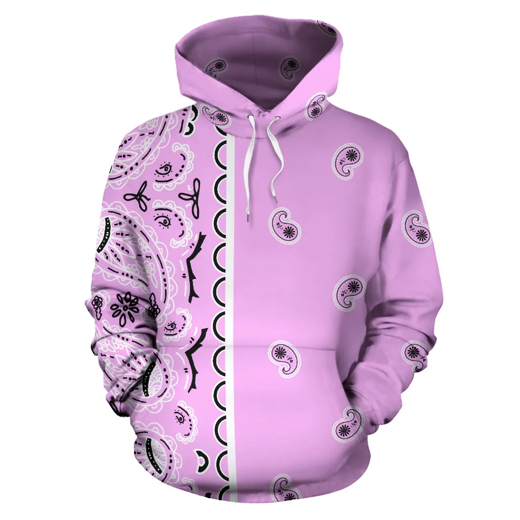 Pink Bandana Pullover Hoodie